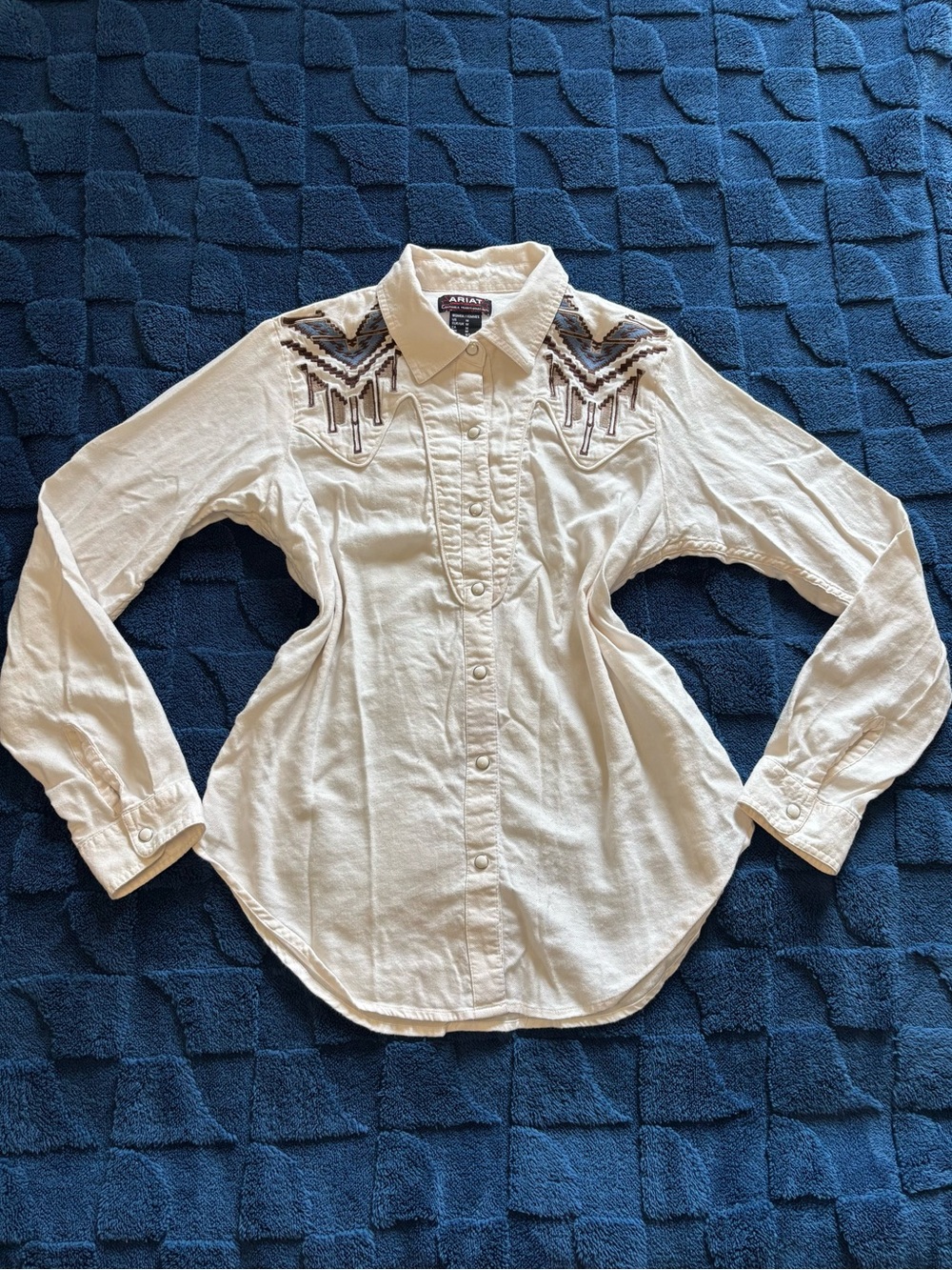 Ariat Women Cream Chimayo Trujillo Western Snap Shirt